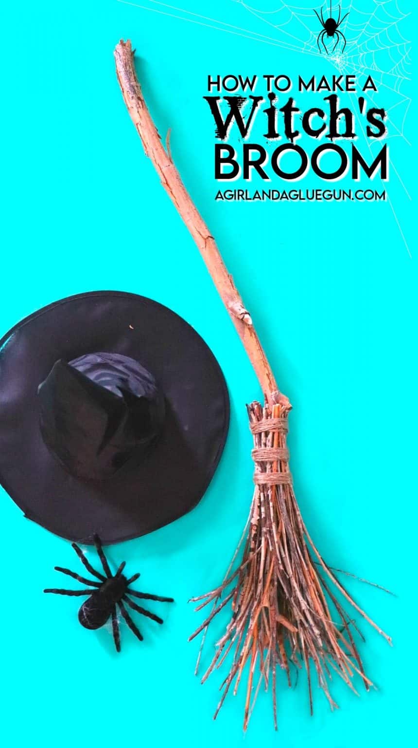 How To Make A Witch s Broom A Girl And A Glue Gun