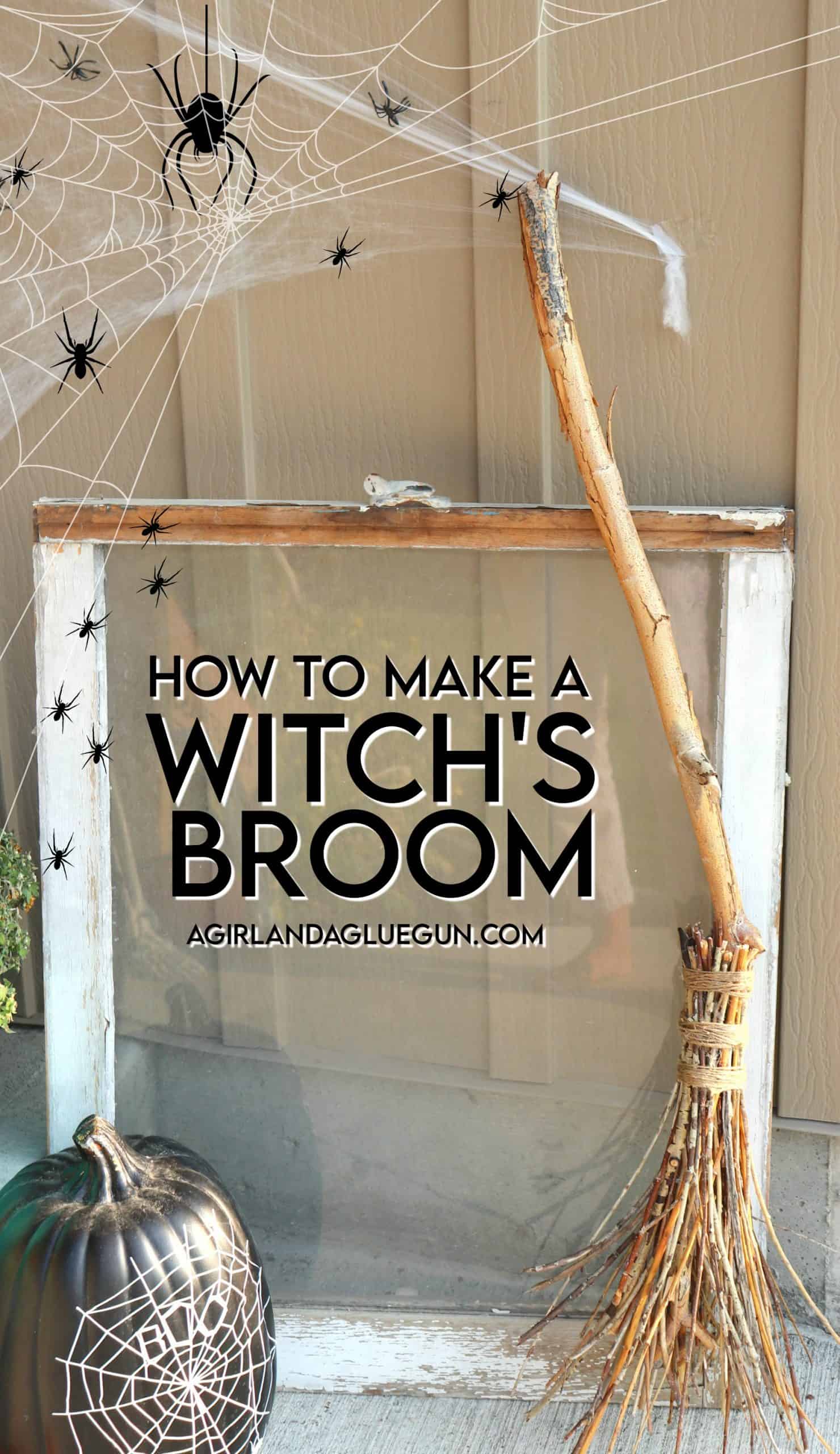 How to make a Witch's Broom - A girl and a glue gun