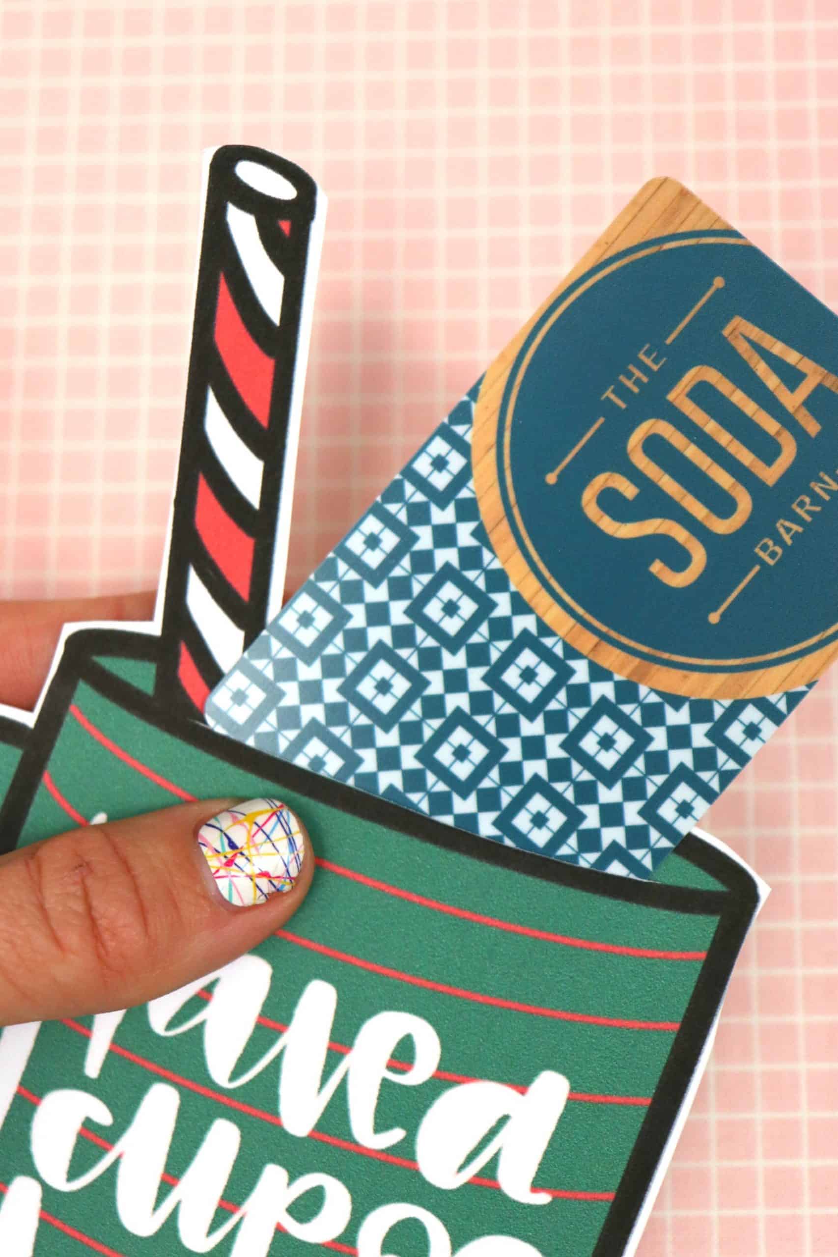 Cup of Cheer Free Printable - A girl and a glue gun