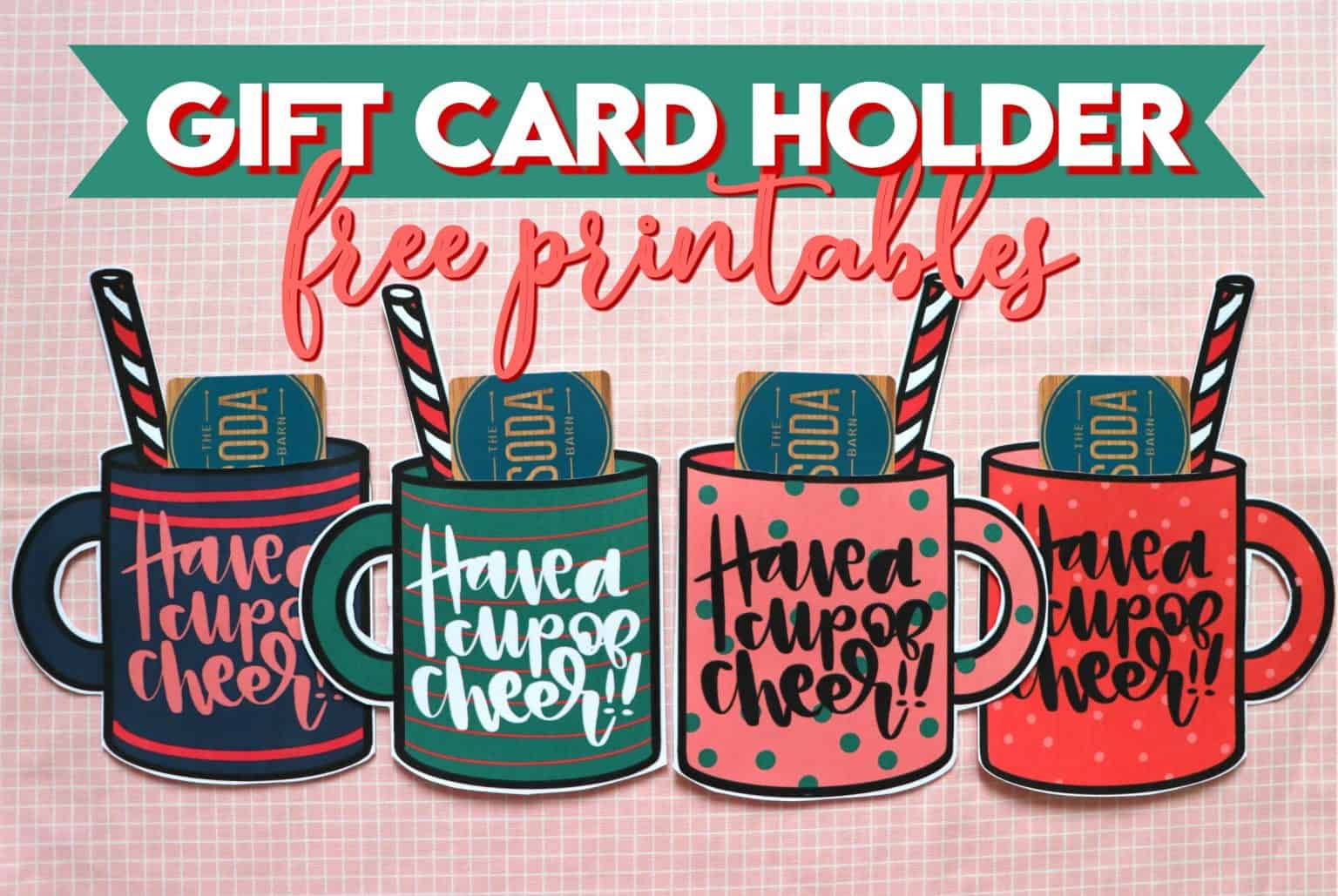 Cup of Cheer Free Printable - A girl and a glue gun