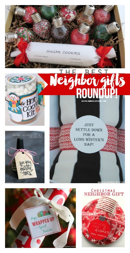 Just add a tag neighbor gift - A girl and a glue gun