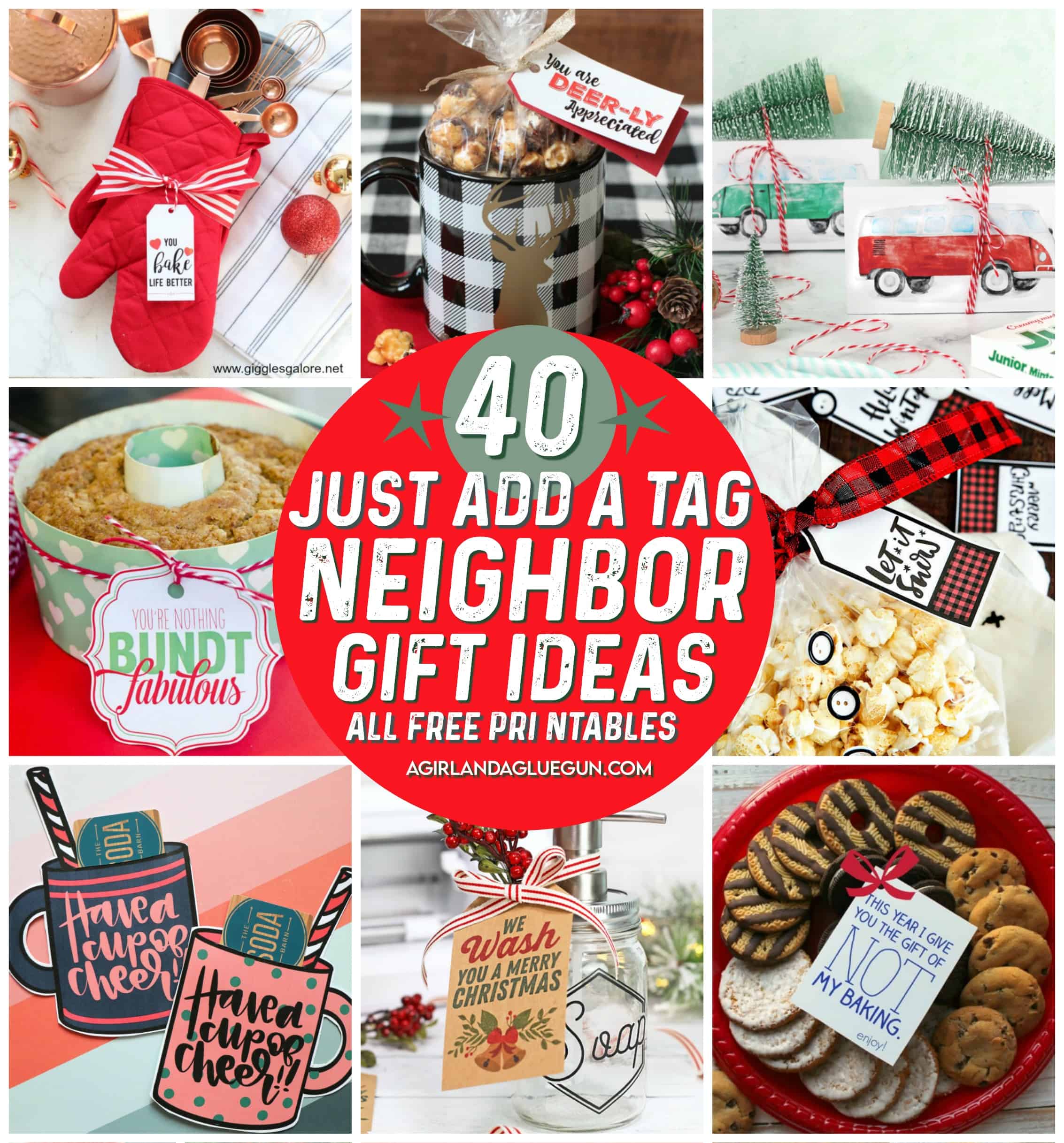 Just add a tag neighbor gift - A girl and a glue gun