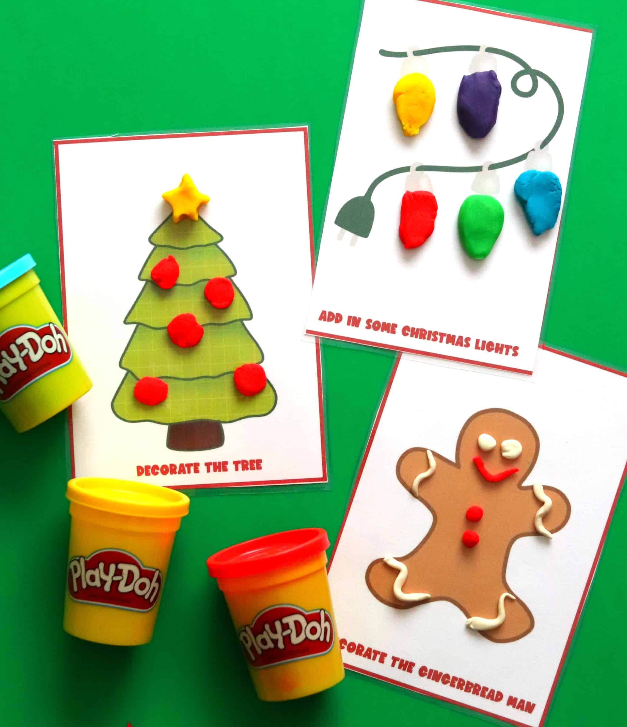 Christmas Playdough Mats - From ABCs to ACTs