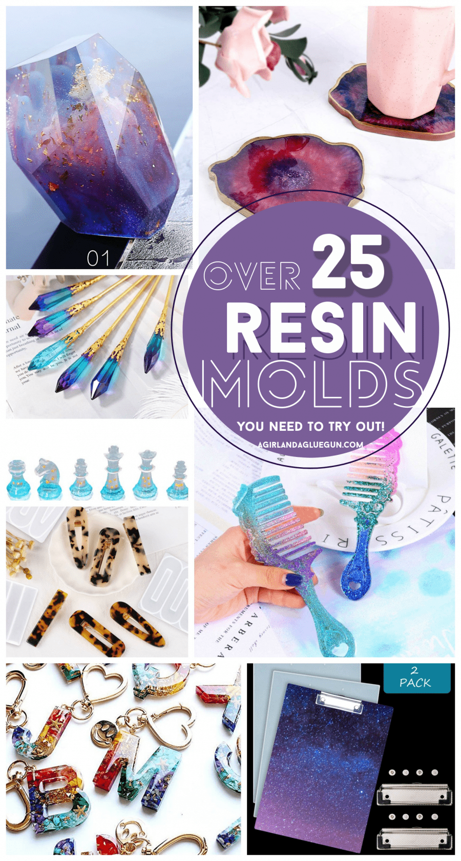 Resin Charms- Resin Mirror- DIY- Easy projects 
