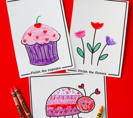 Valentine craft art activity for kids