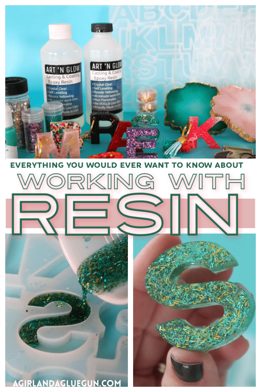 How to make Resin and Epoxy crafts - A girl and a glue gun