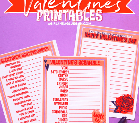 Valentine free printables activity