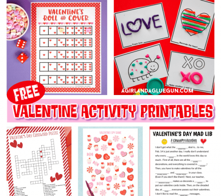 free Valentine activity printables