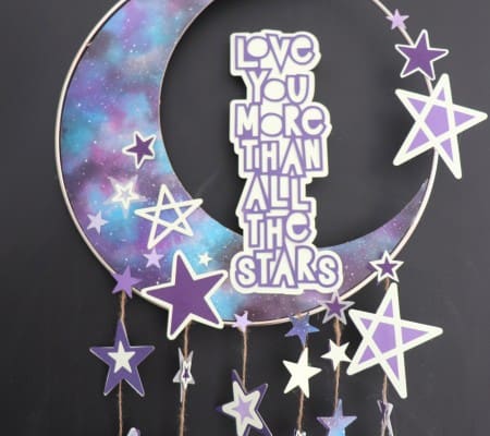 cutest moon and star wall art