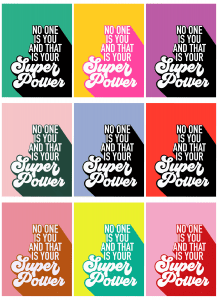 Free Motivational Printable - A girl and a glue gun