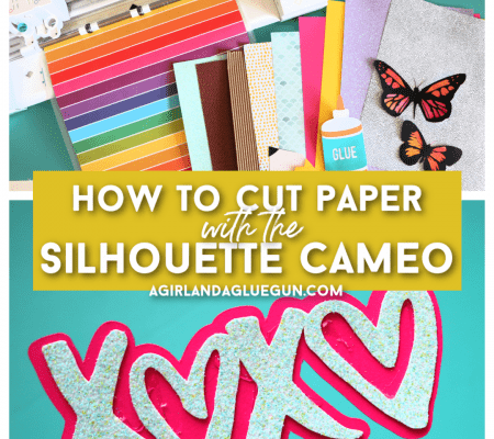 how to cut all kinds of paper with the silhouette cameo