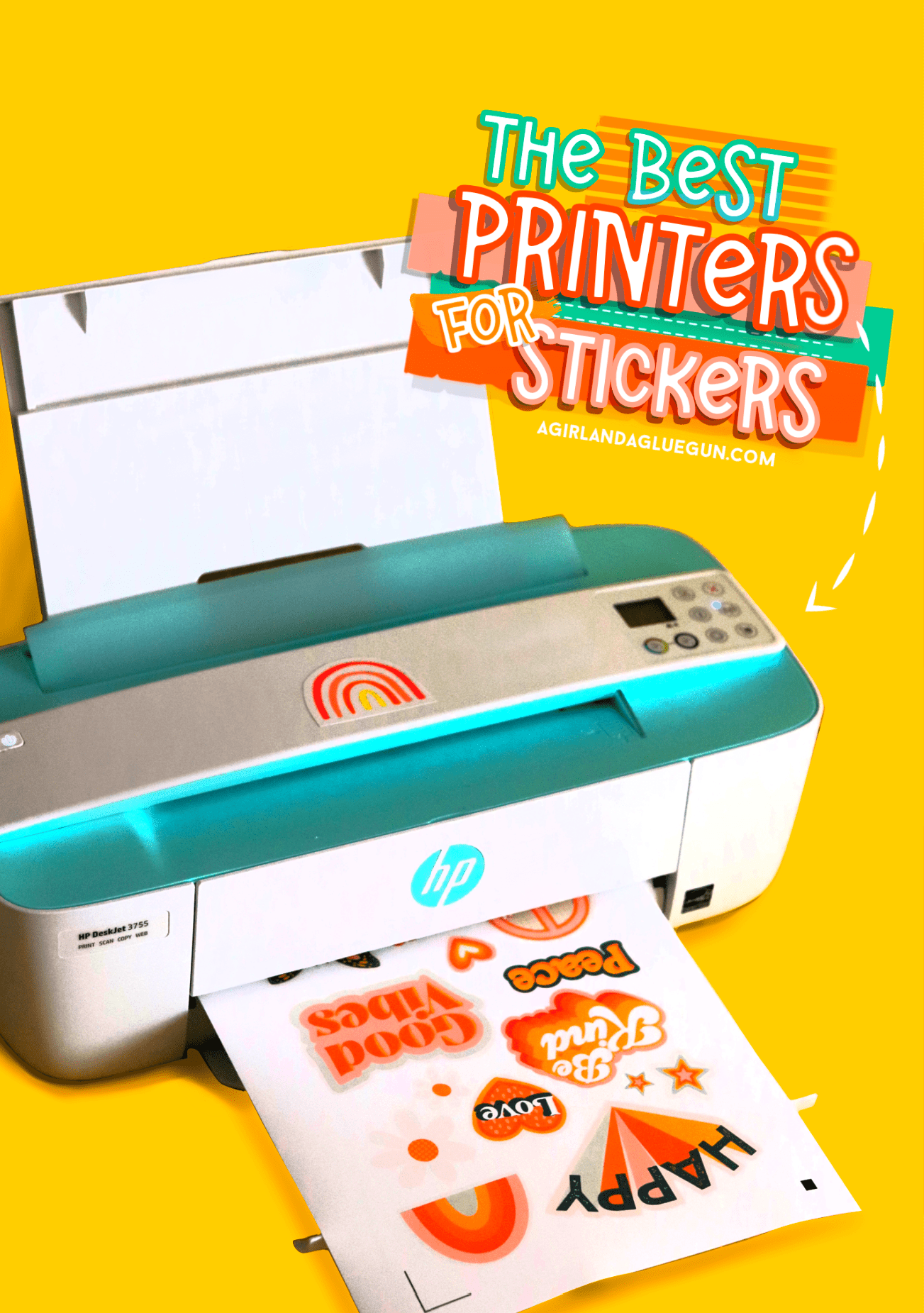printer for Stickers - A girl a gun