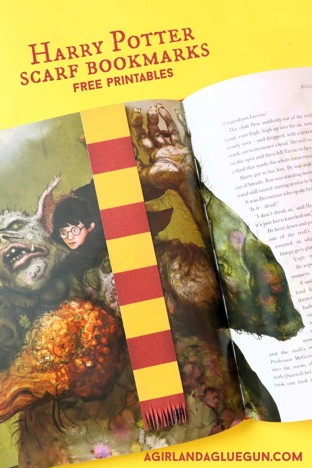 Harry Potter Bookmarks- Free printables! - A girl and a glue gun