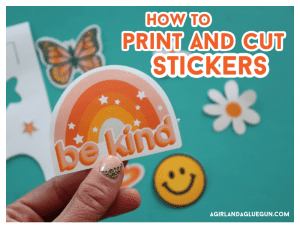 how to use print and cut to cut out stickers silhouette