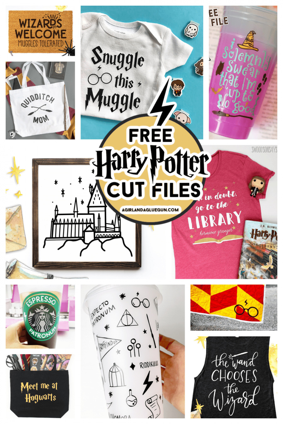 Free Harry Potter SVG Cut files - A girl and a glue gun