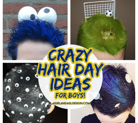crazy hair for boys- lots of cool ideas for crazy hair day for short hair