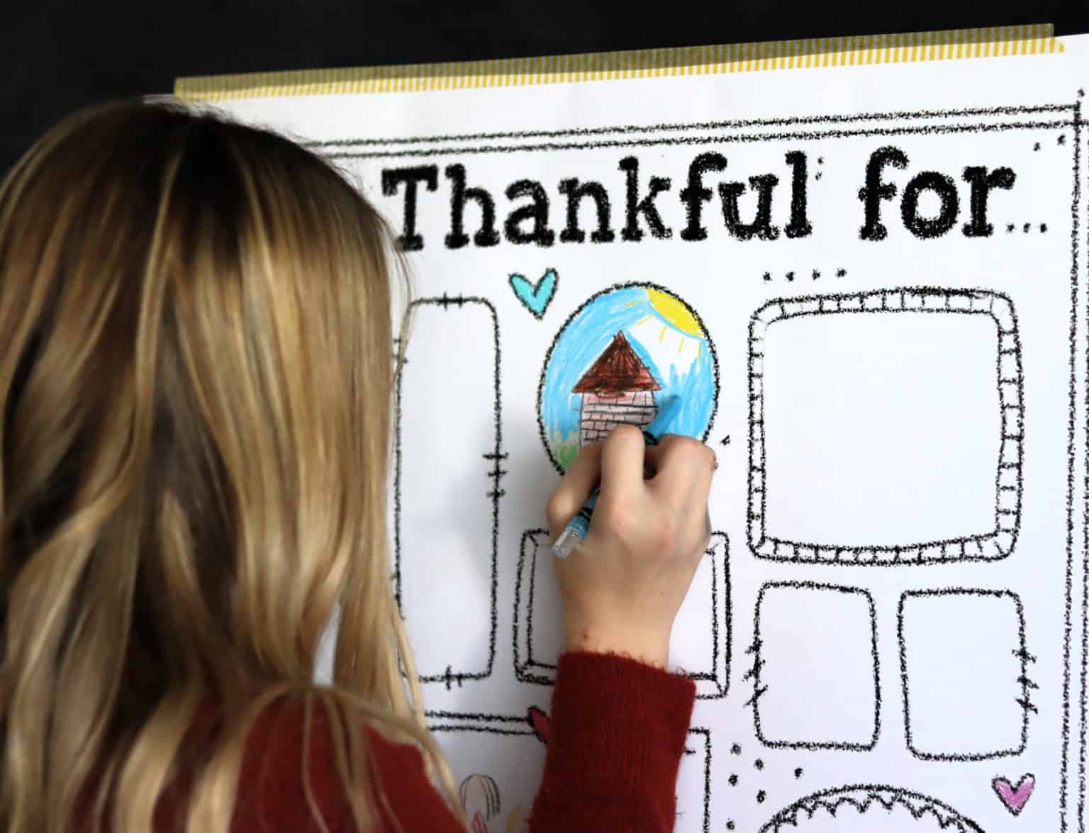 Free Thanksgiving Printables: I am thankful - A girl and a glue gun