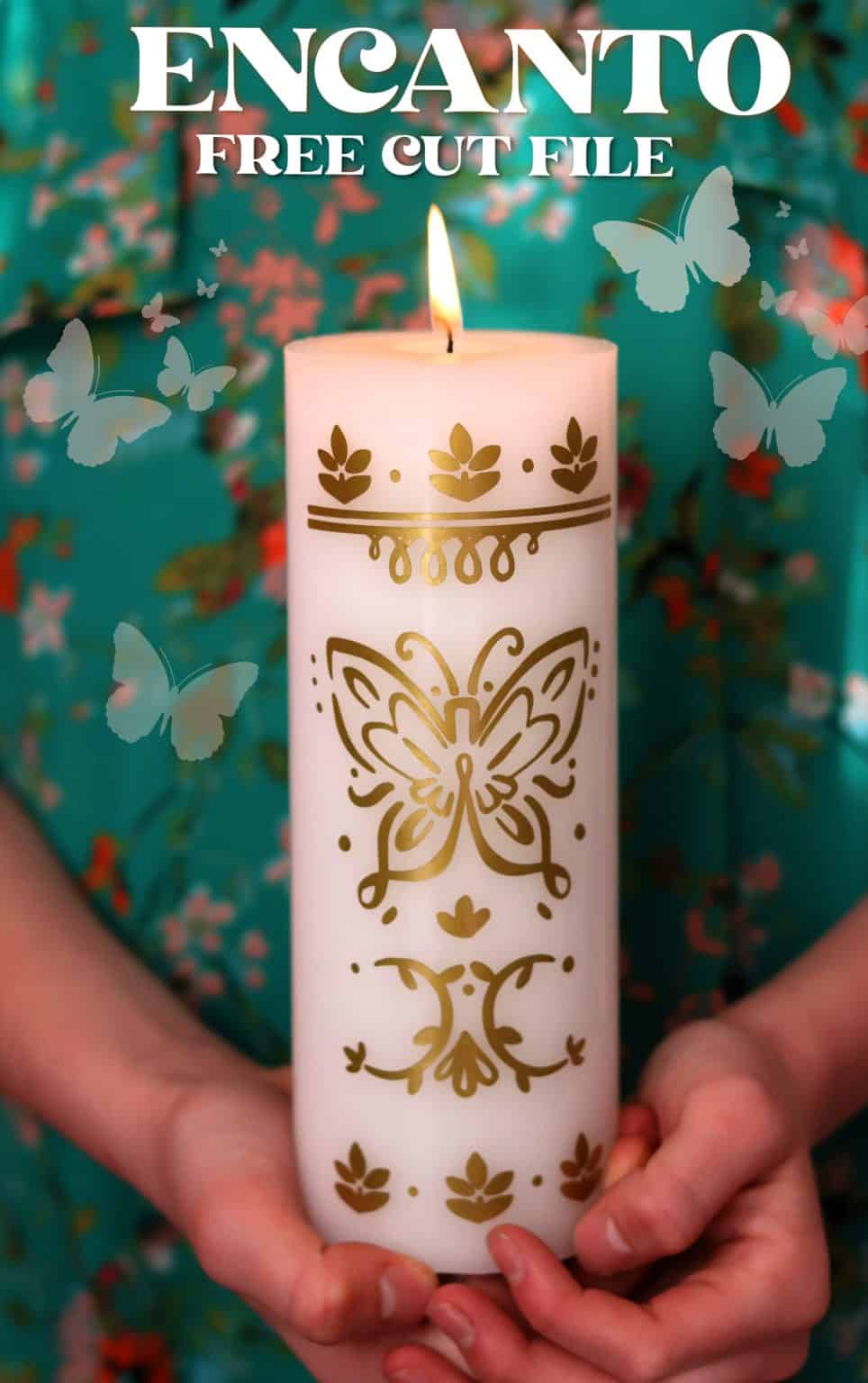 Encanto Candle Cut File A Girl And A Glue Gun
