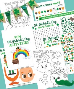 St. Patrick's Day Activities free printables! - A girl and a glue gun