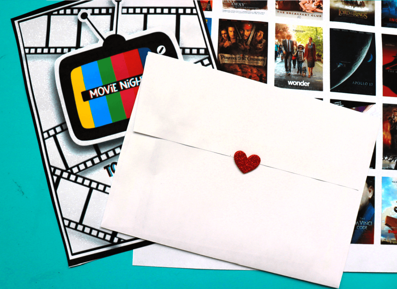 Movie night printables - A girl and a glue gun