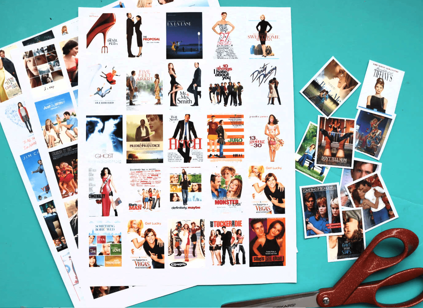 Movie night printables - A girl and a glue gun