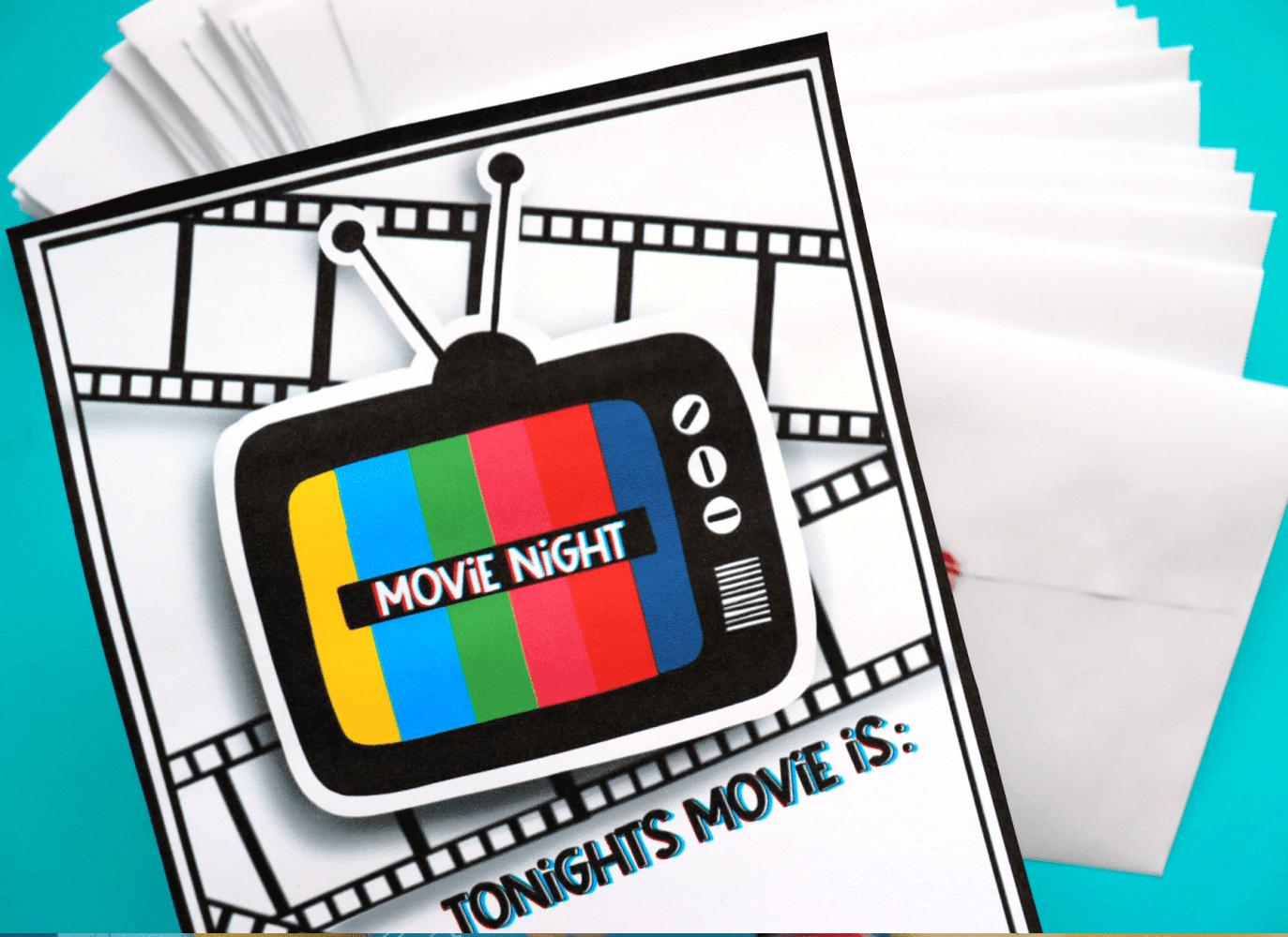 Movie night printables - A girl and a glue gun