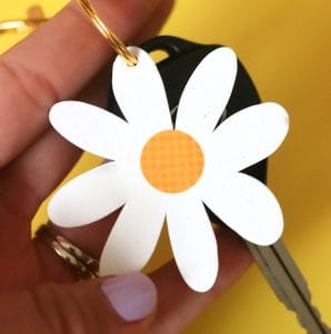 silhouette shrink paper key chain
