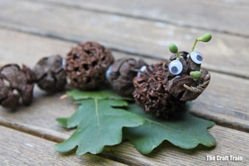 Naturecraft Little Rascal Nature crafts for kids - A girl and a glue gun