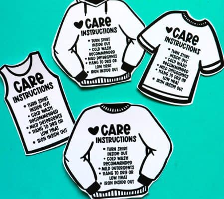 care instructions for vinyl shirts