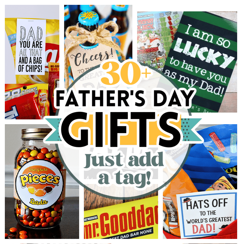 Father's day gifts with free printables - A girl and a glue gun