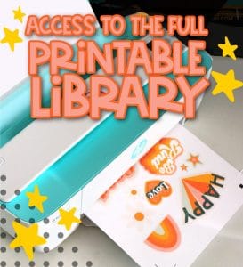 FREE PRINTABLE LIBRARY - A girl and a glue gun