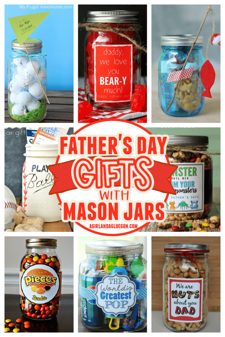 father's day gifts with mason jars! cute present ideas for dads