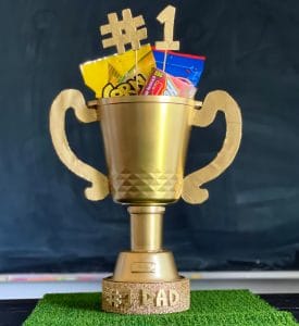 father's day trophy made from dollar store supplies (1)