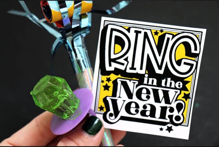 RING in the new year printable - A girl and a glue gun