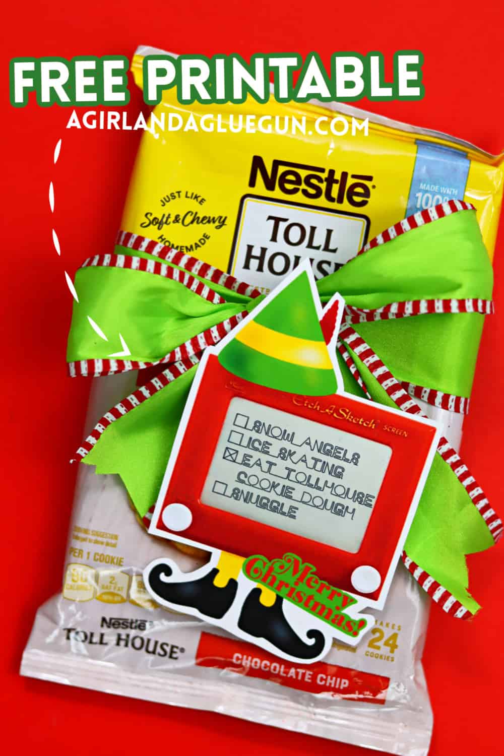 Elf cookie dough printable - A girl and a glue gun