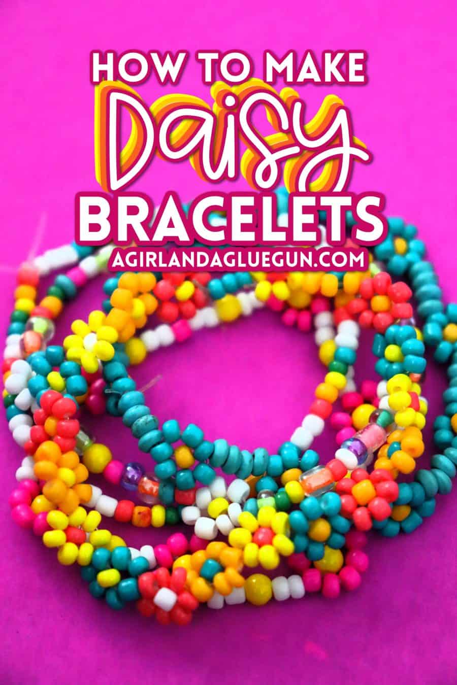 Beaded Flower Bracelet craft activity guide | Baker Ross