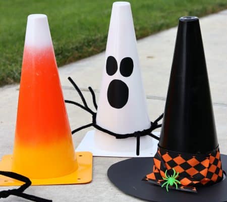 diy ring toss for Halloween carnival or classroom party