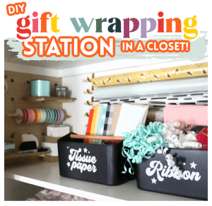 How to DIY a gift wrapping station in a closet! (2) (1)
