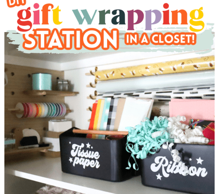 How to DIY a gift wrapping station in a closet! (2) (1)