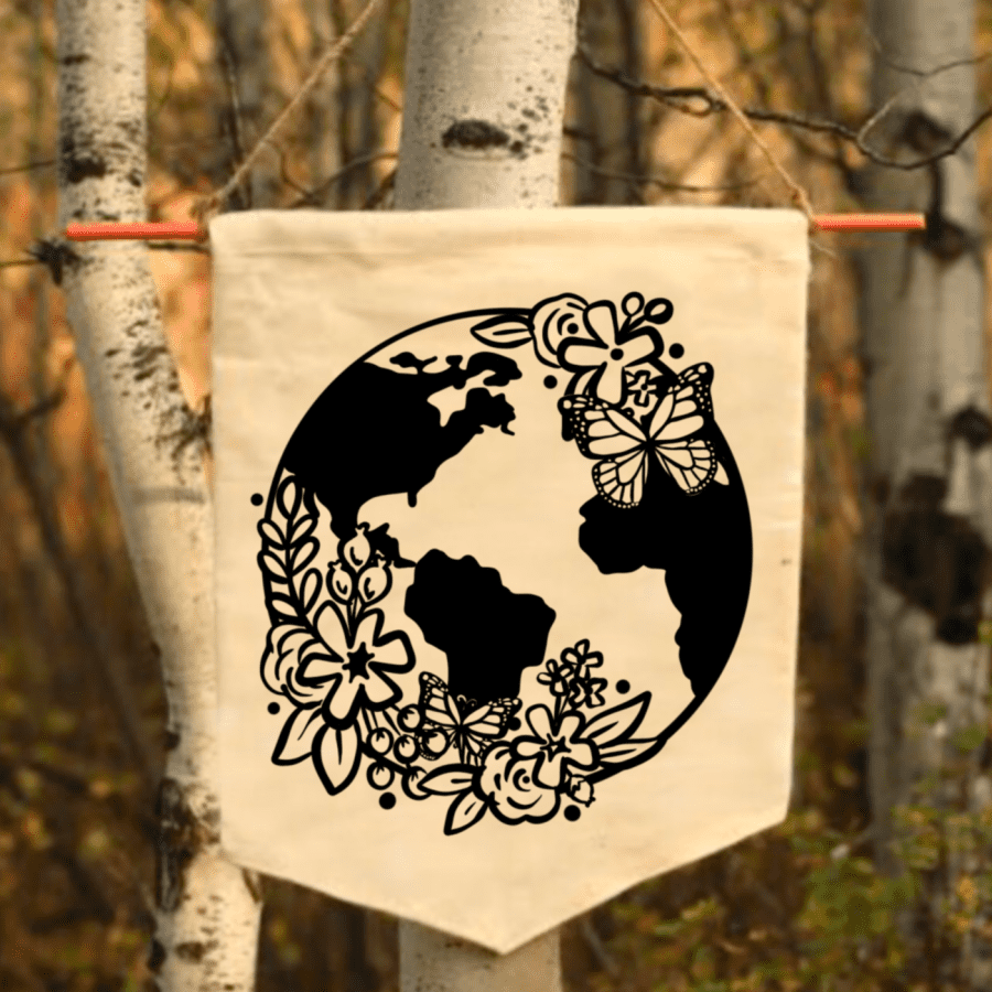 floral earth free svg