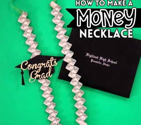 how to make a braided money necklace for graduation gift (2)