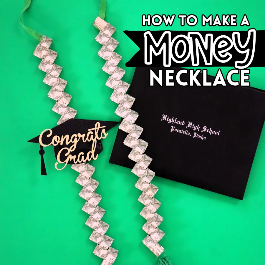 how to make a braided money necklace for graduation gift (2)