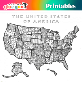 united states of america coloring page