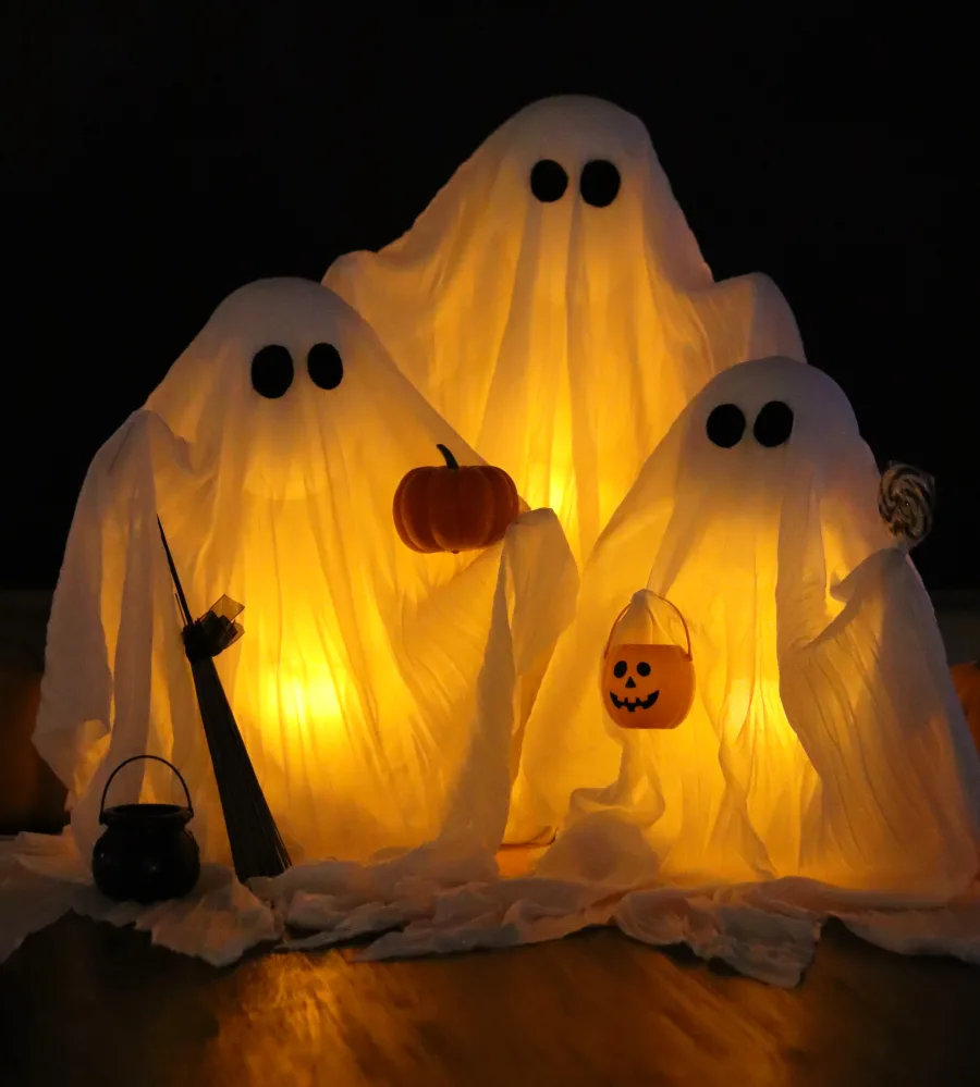 learn to make these darling dollar tree ghosts (2)