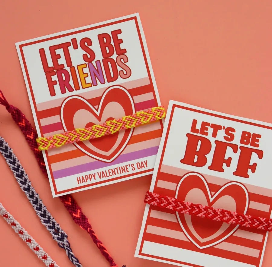 Valentine Card Bracelet Kits with Free Printables - Positively Splendid  {Crafts, Sewing, Recipes and Home Decor}