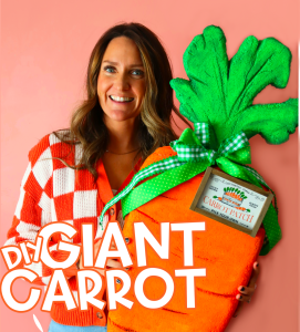 diy giant carrot easter decor (2)