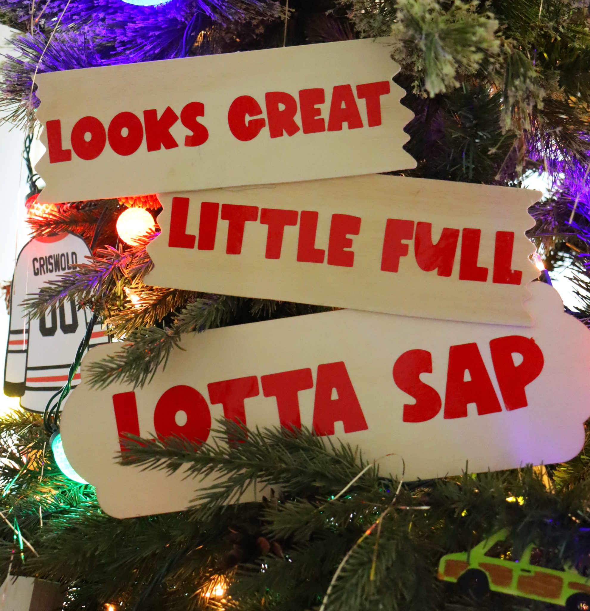 National Lampoon christmas Vacation themed Tree - A girl and a glue gun