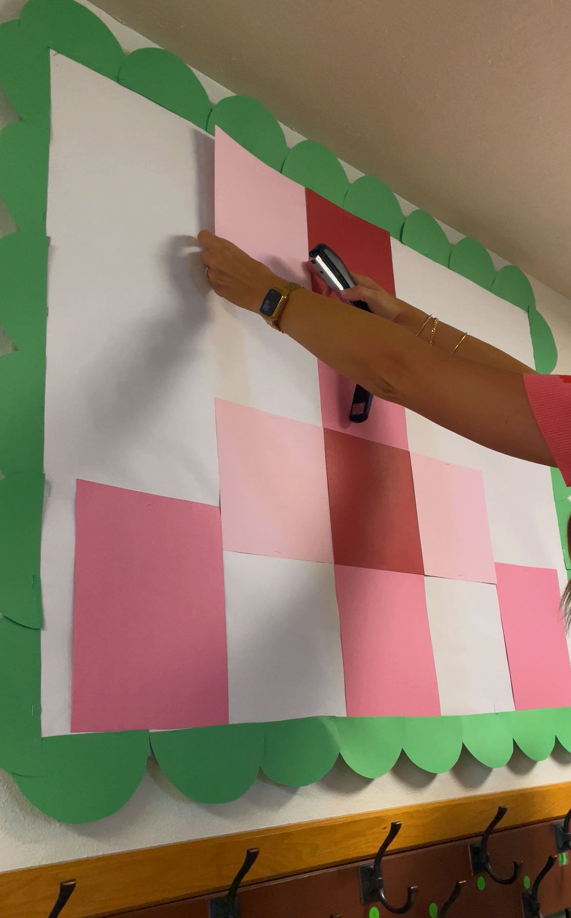 Berry Best Bulletin Board - A girl and a glue gun