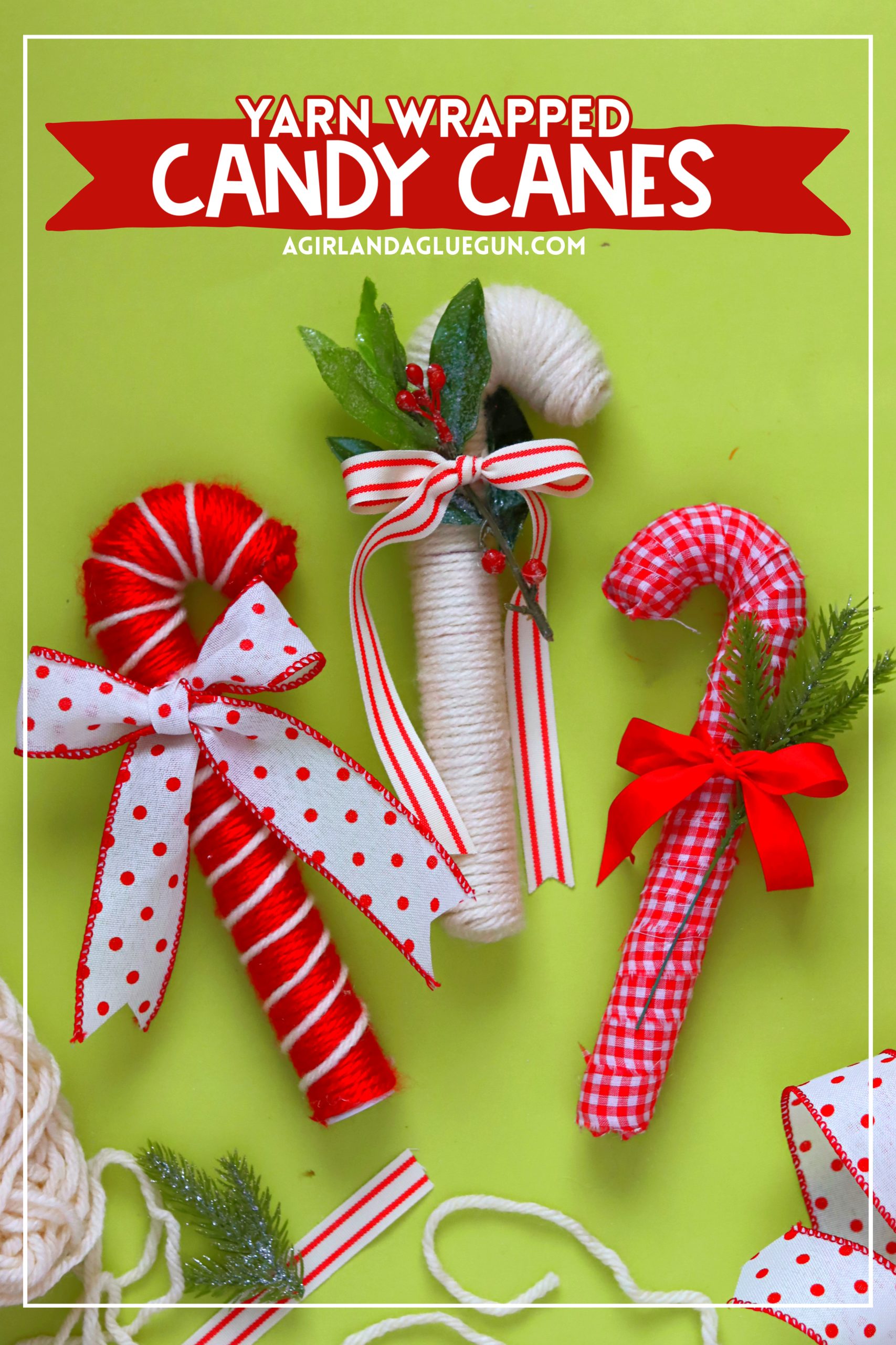 Candy Cane DIY - A girl and a glue gun