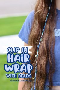 DIY Clip-In Hair Wrap: How to Make a Removable Embroidery Thread Hair ...